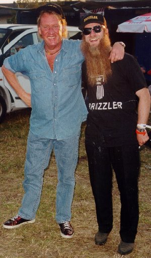 Alvin Lee und BRUZZLER backstage